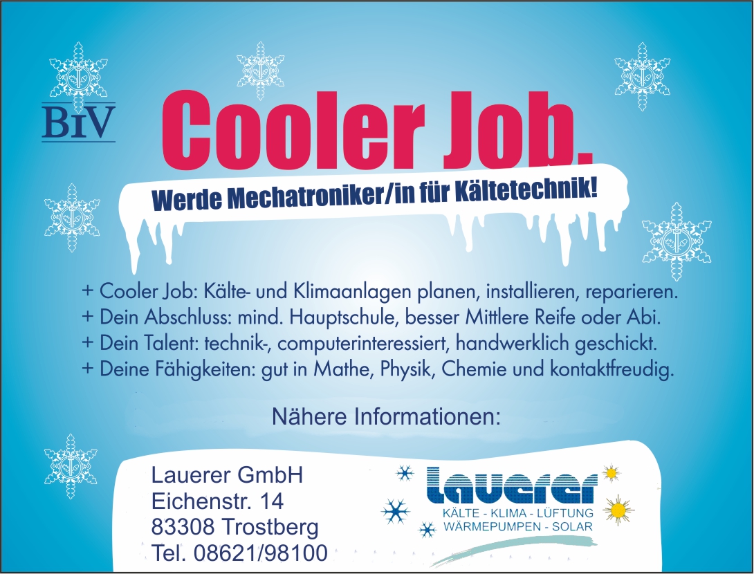 Lauerer Ausbildung Cooler Job Info